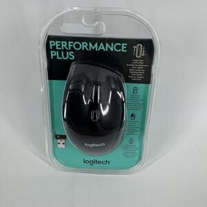 Logitech Performance Plus Mouse Laptop Portable Wireless Ergonomic